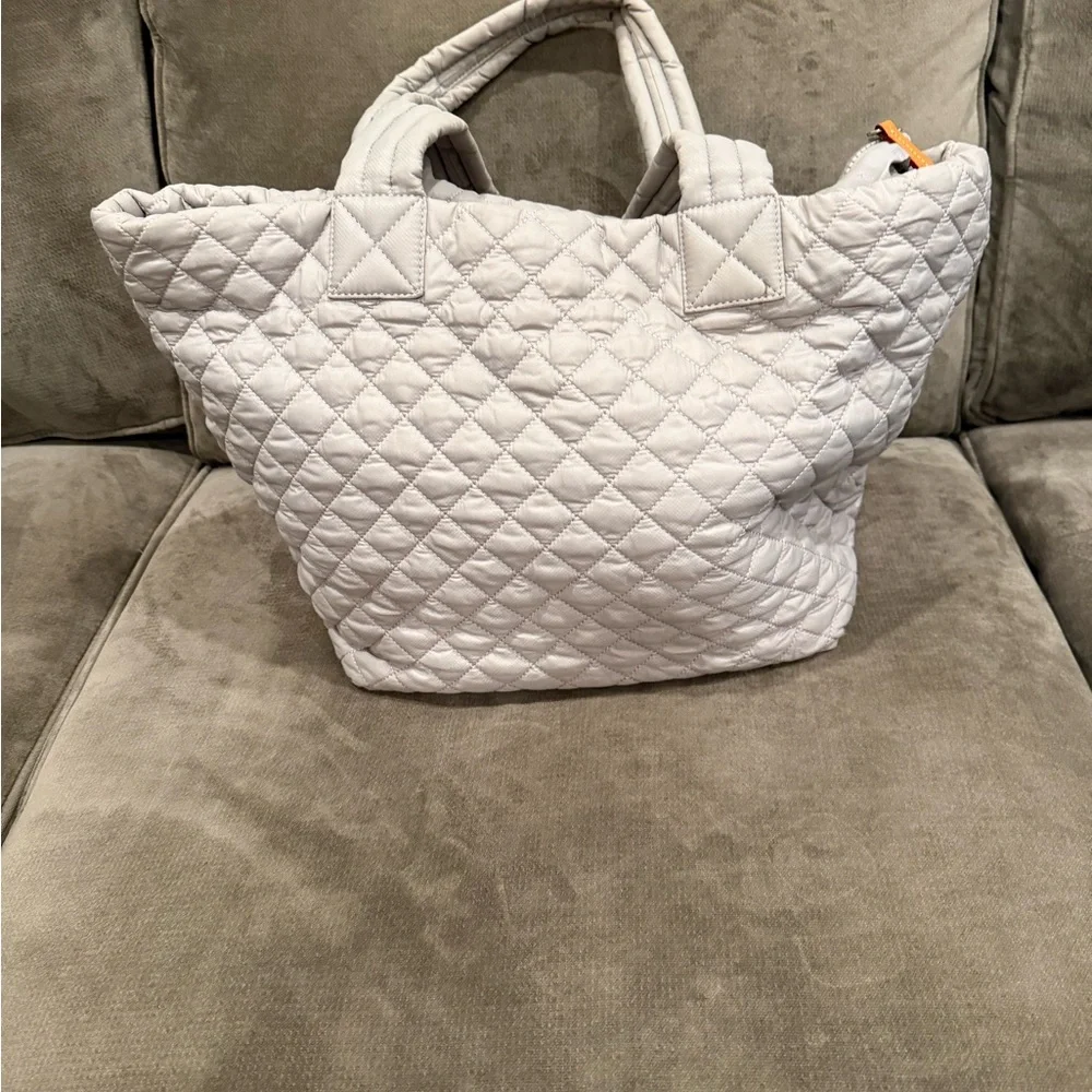 MZ Wallace Soft Gray Quilted Tote - Picture 3 of 6